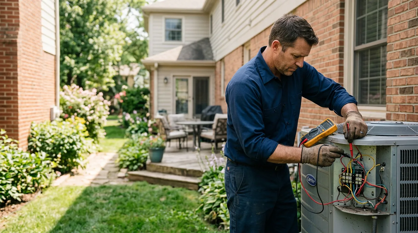 HVAC technician working near Harrison, AR